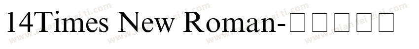14Times New Roman字体转换